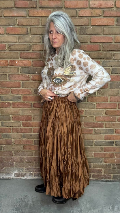 Crushed Skirt - Vintage Vault Boutique