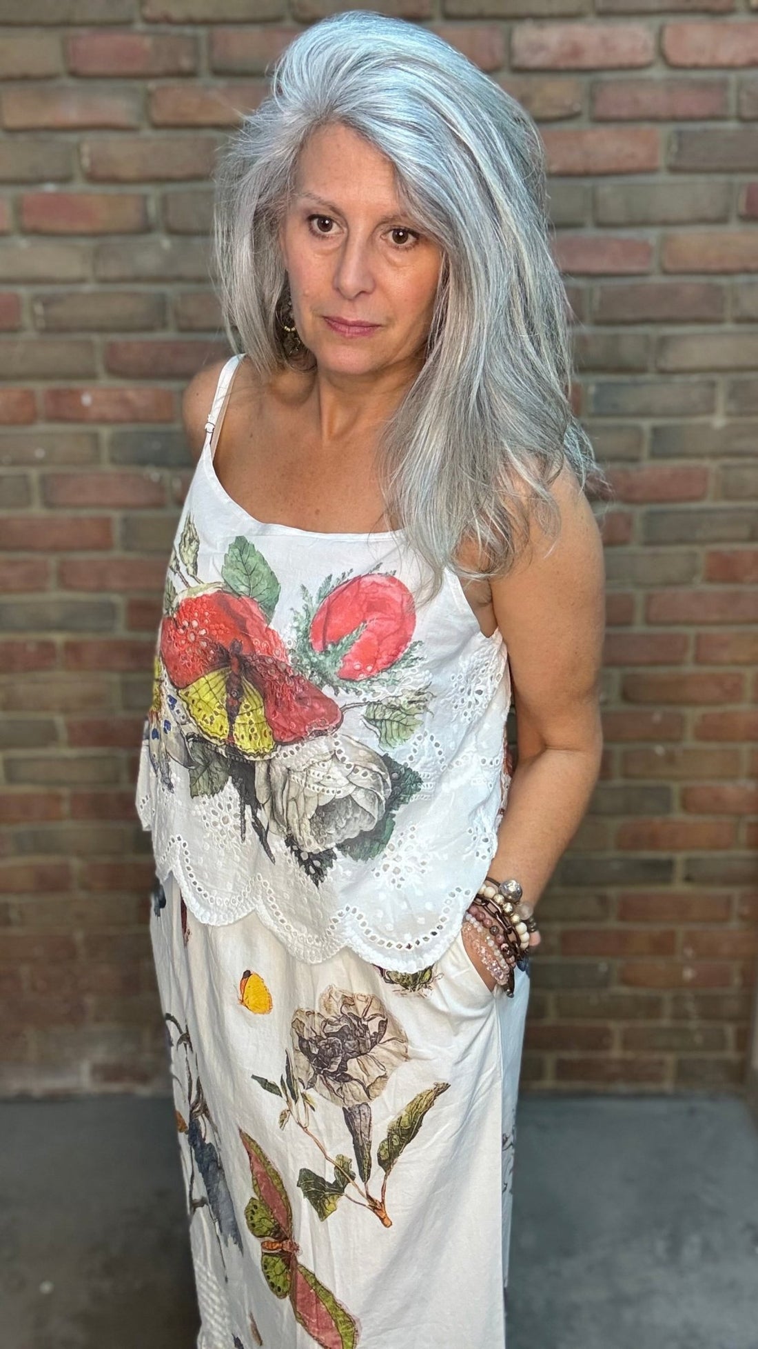 Butterfly and Flower Dress - Vintage Vault Boutique