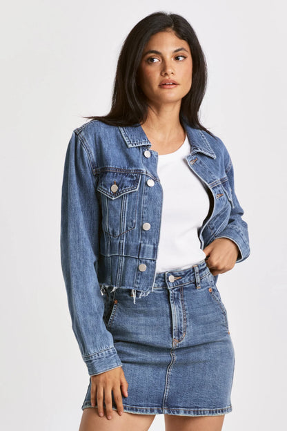 DIANE Cut Off Denim Jacket