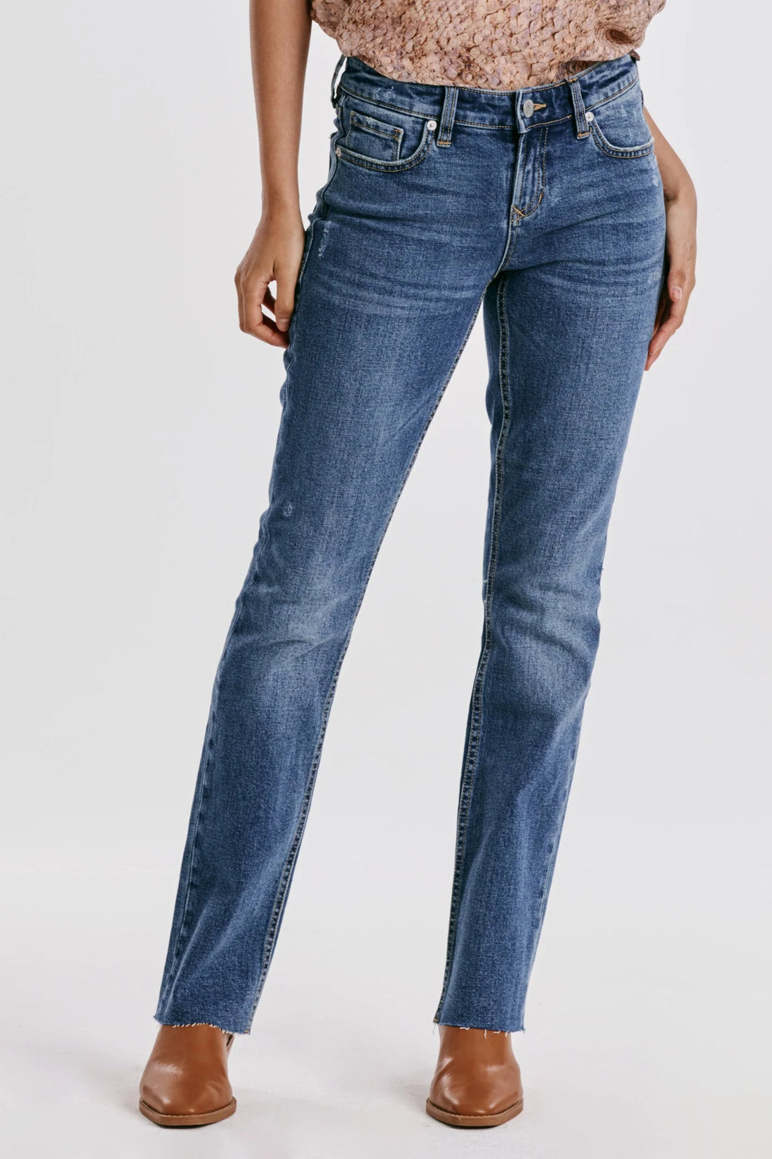 PLAYBACK Mid Rise Slim Straight Jean