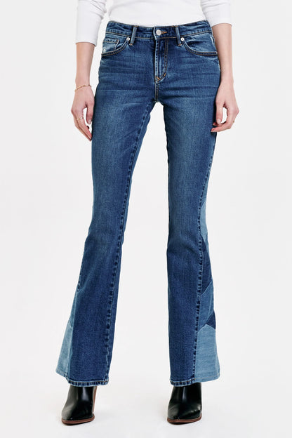 ROSA High Rise Patch Flare Jean 