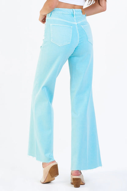 FIONA Super High Rise Wide Leg Jean in Paradise Sz 28 &amp; 33