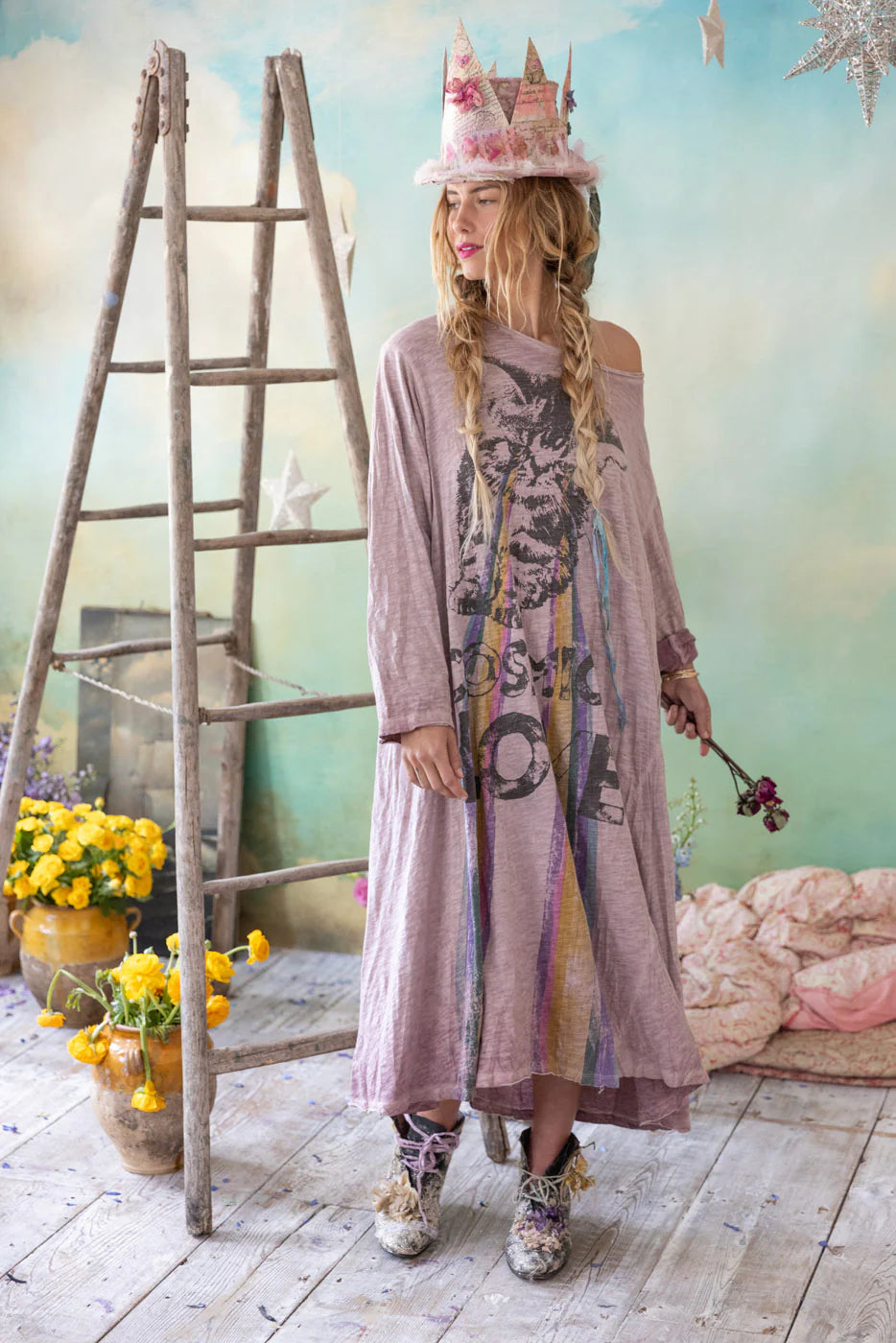 Dress 1326 Cosmic Love Viggo T Dress Sunfaded Azalea