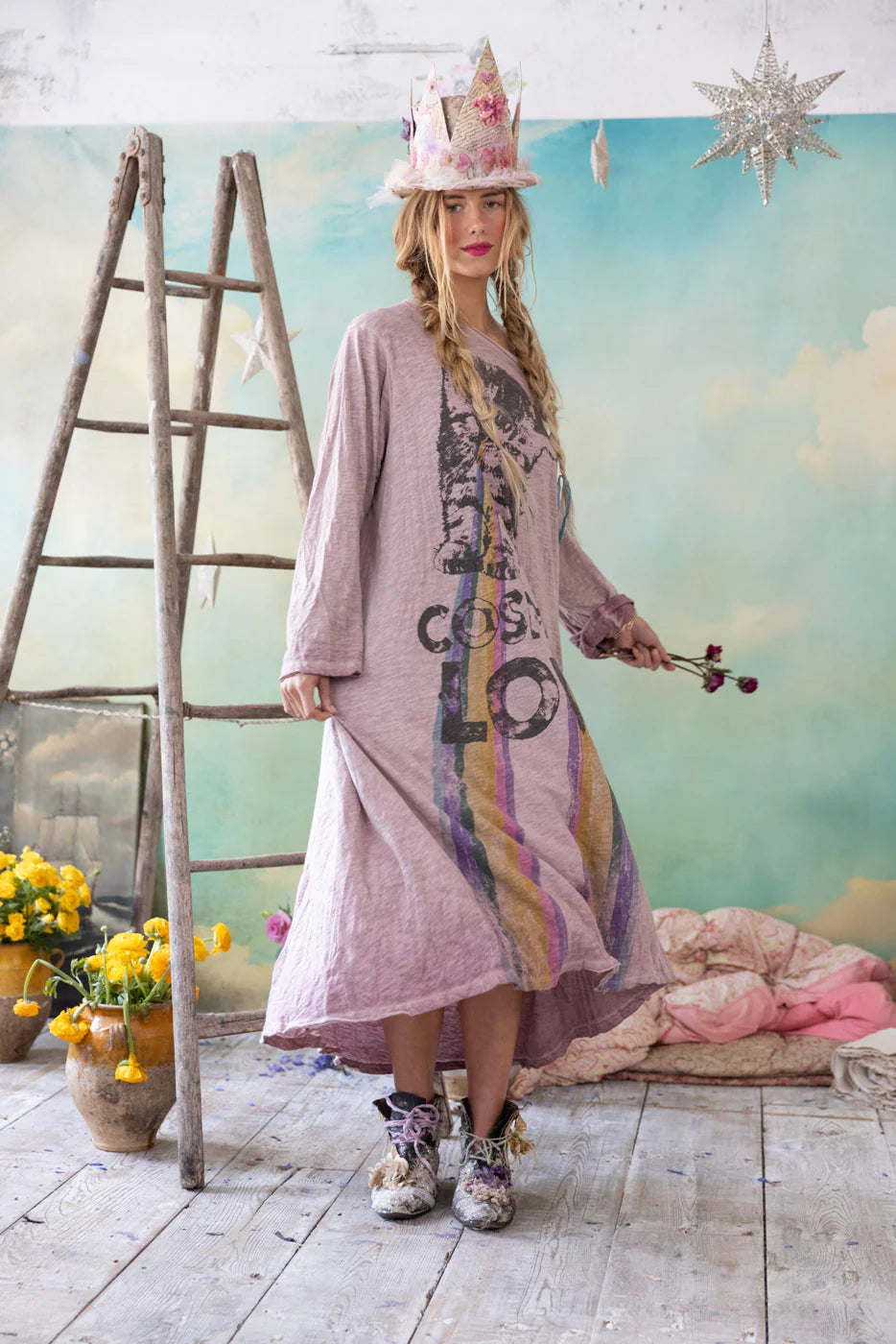 Dress 1326 Cosmic Love Viggo T Dress Sunfaded Azalea