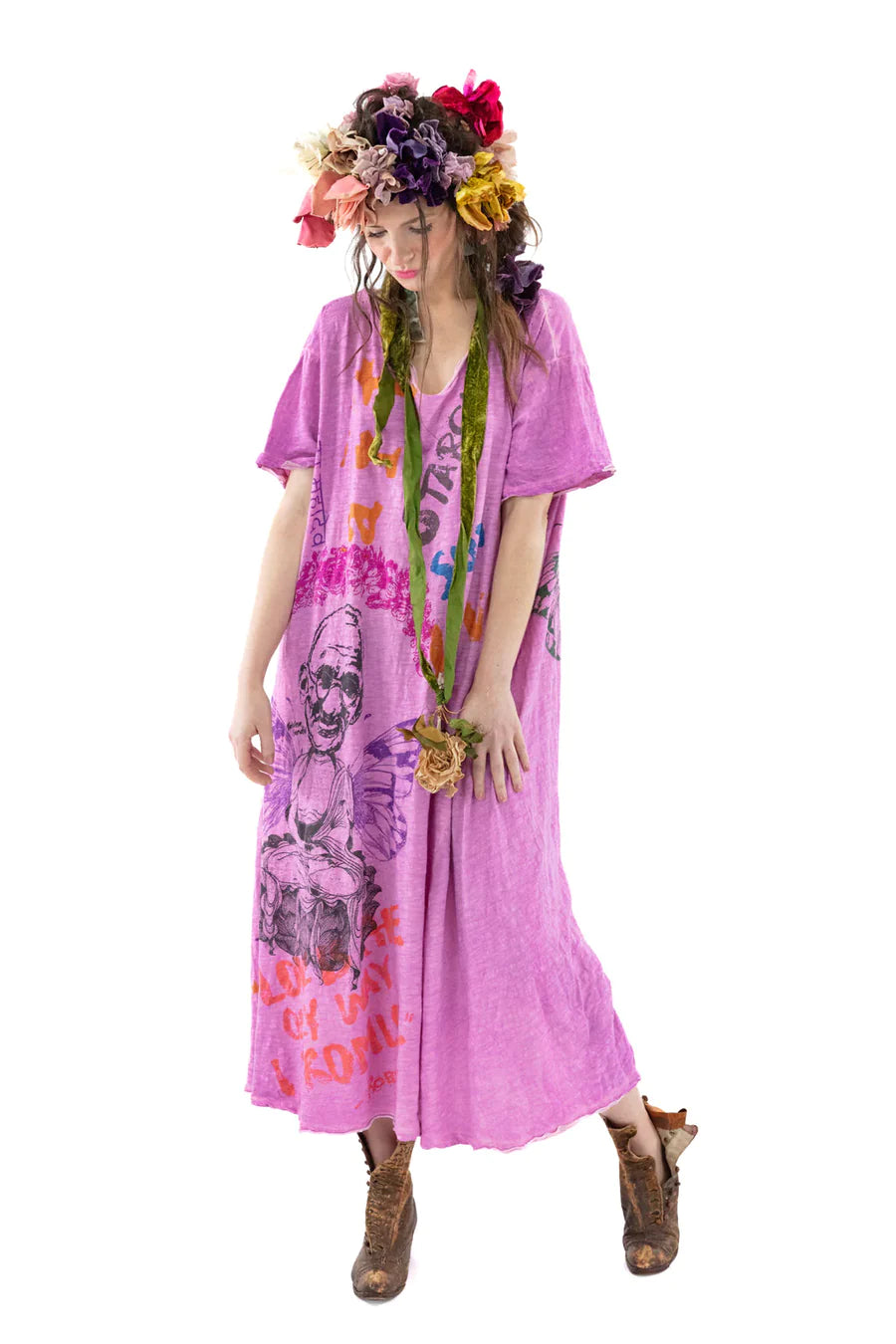 Dress 940 Peace Art Love Ghandi T Dress  Allium
