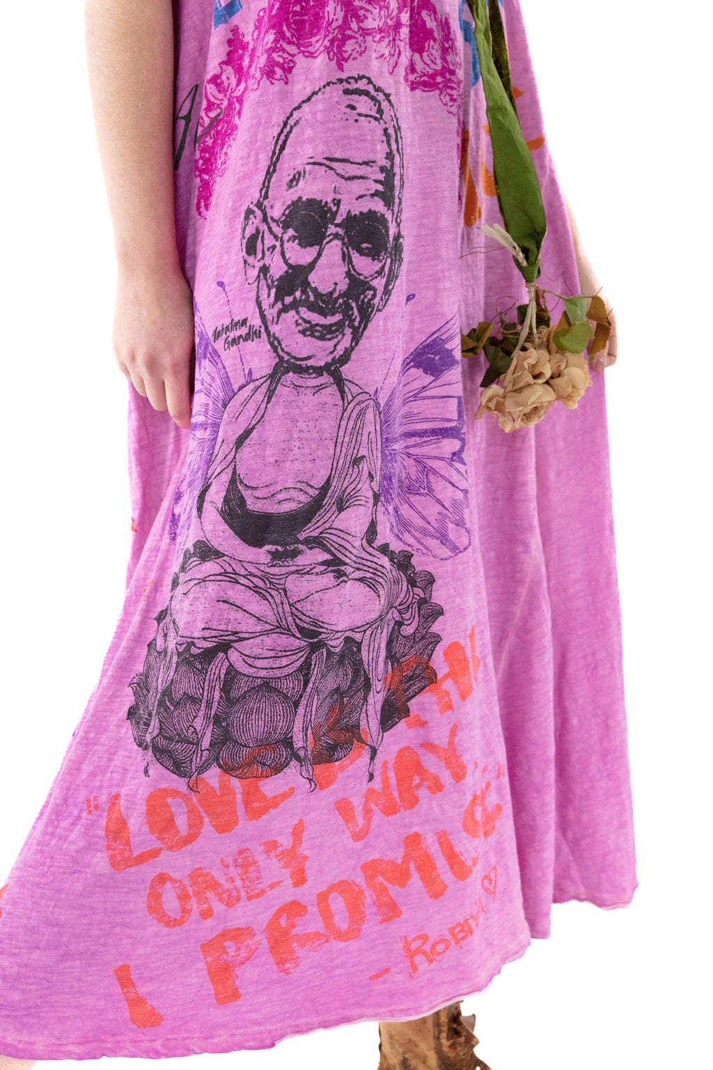 Dress 940 Peace Art Love Ghandi T Dress  Allium