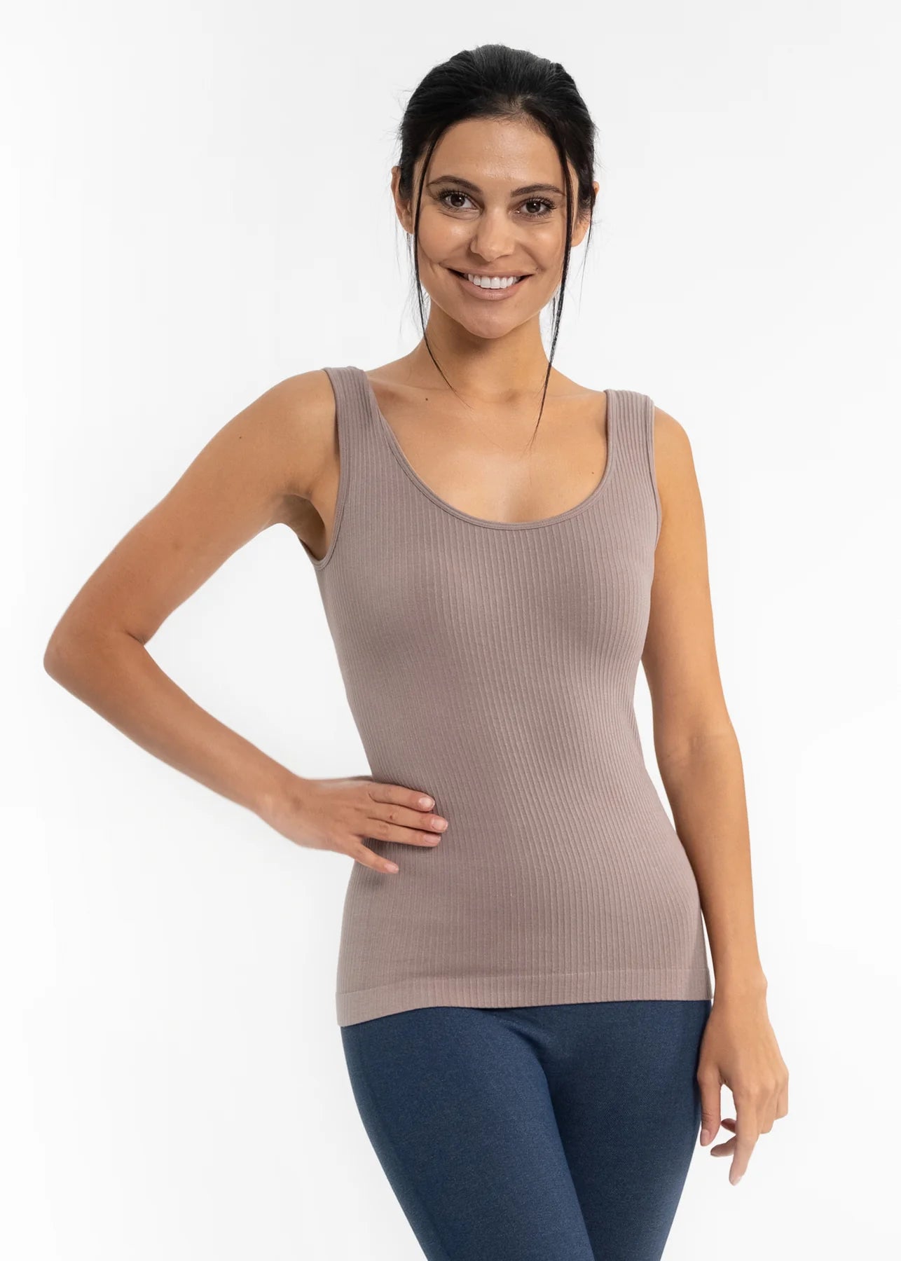 Ribbed Knit Tank - Vintage Vault Boutique