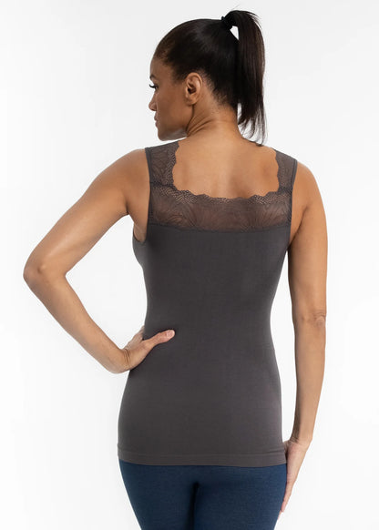 Lace Inset Top Multiple Colors