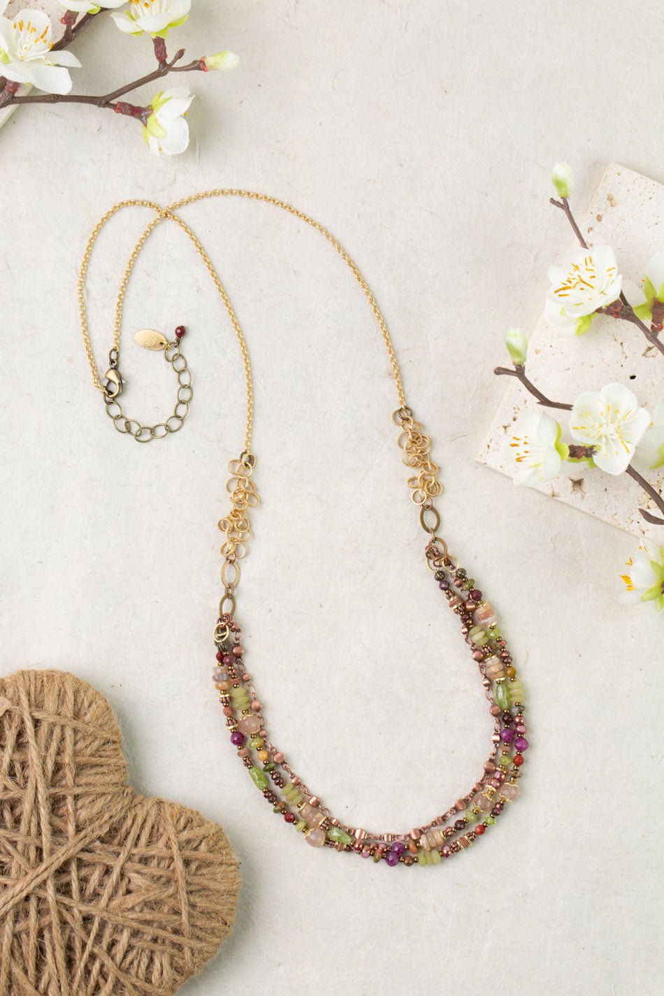 Dominion Multistrand Necklace 004N - Vintage Vault Boutique