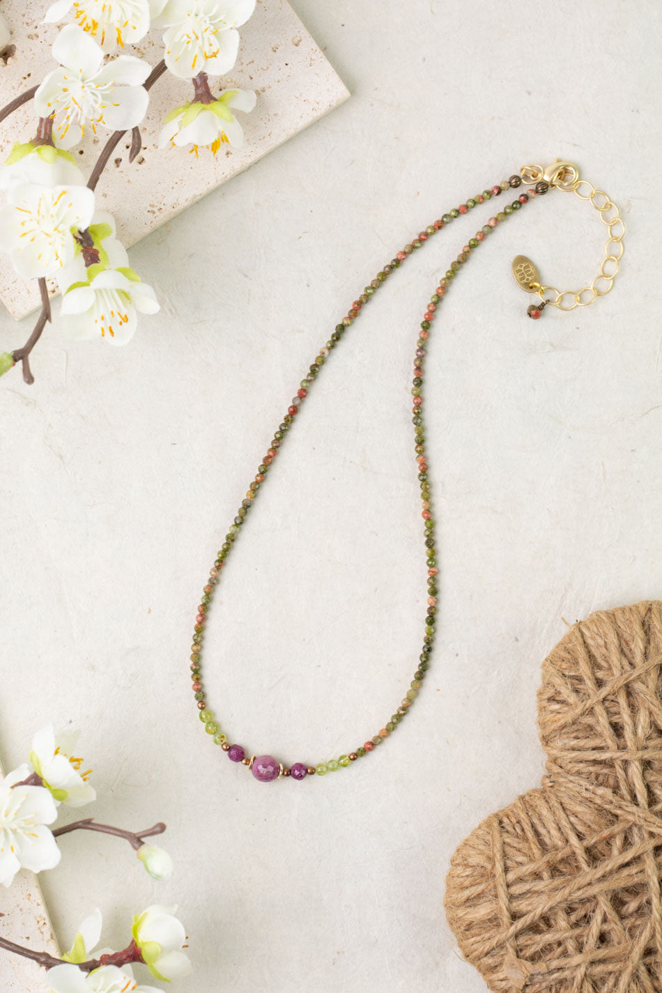 Dominion Ruby Simple Necklace 006N