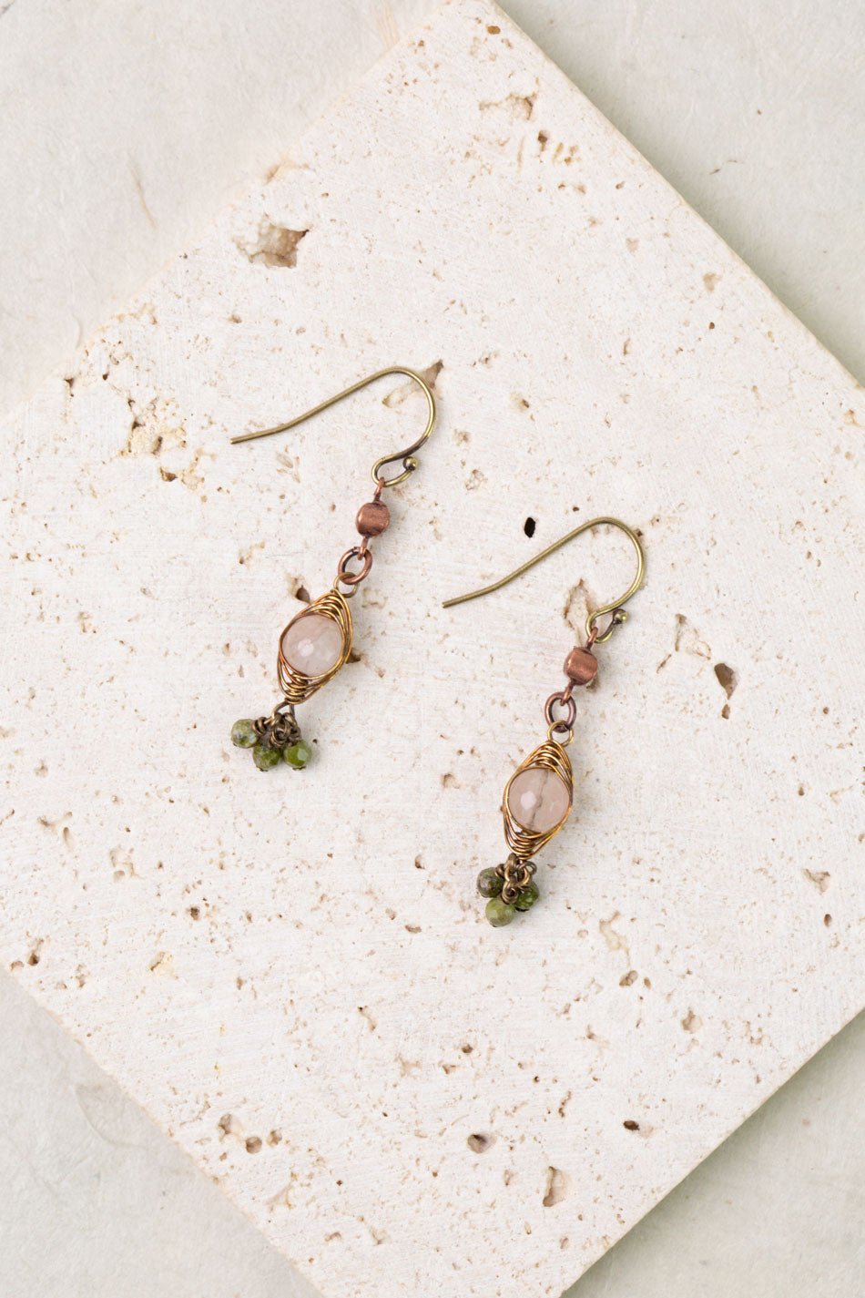 Dominion Herringbone Earrings E018 - Vintage Vault Boutique