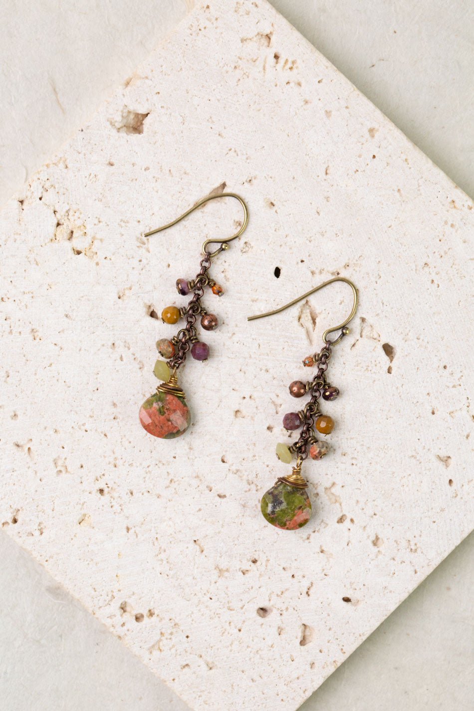 Dominion Cluster Earrings 022E - Vintage Vault Boutique