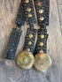 Brass Buckle Link Belt - Black - Vintage Vault Boutique