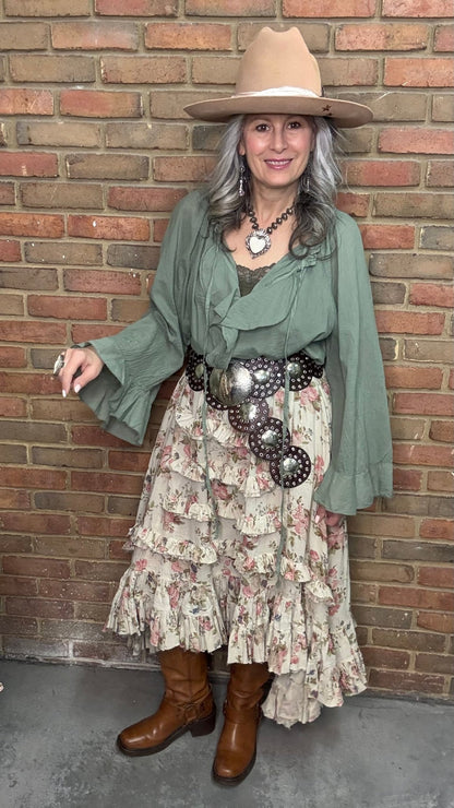 Gloria Cotton Blouse - Vintage Vault Boutique