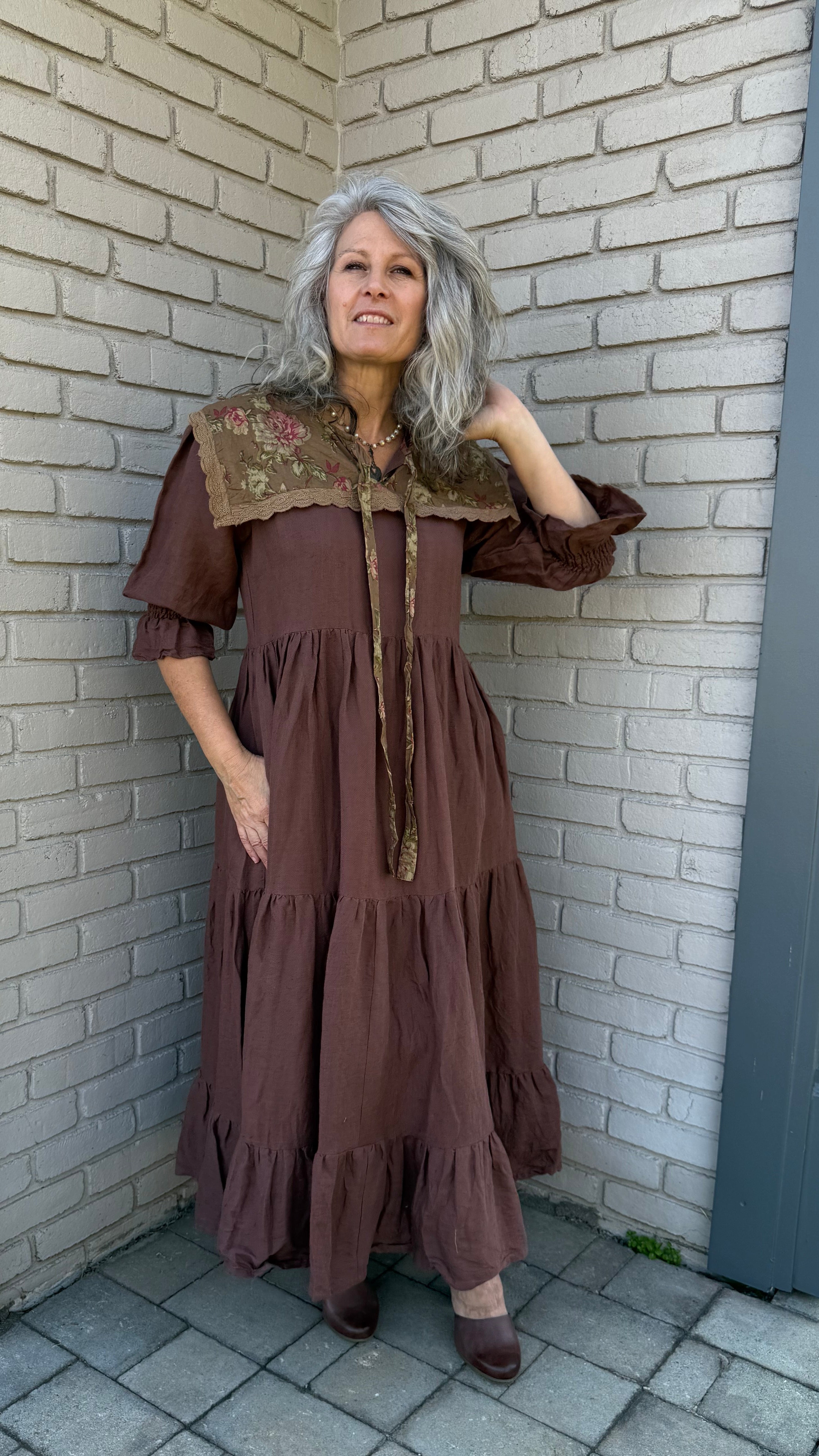 Florentine Dress in Rosewood