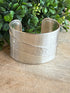 Hammered Silver Detail Cuff - Vintage Vault Boutique