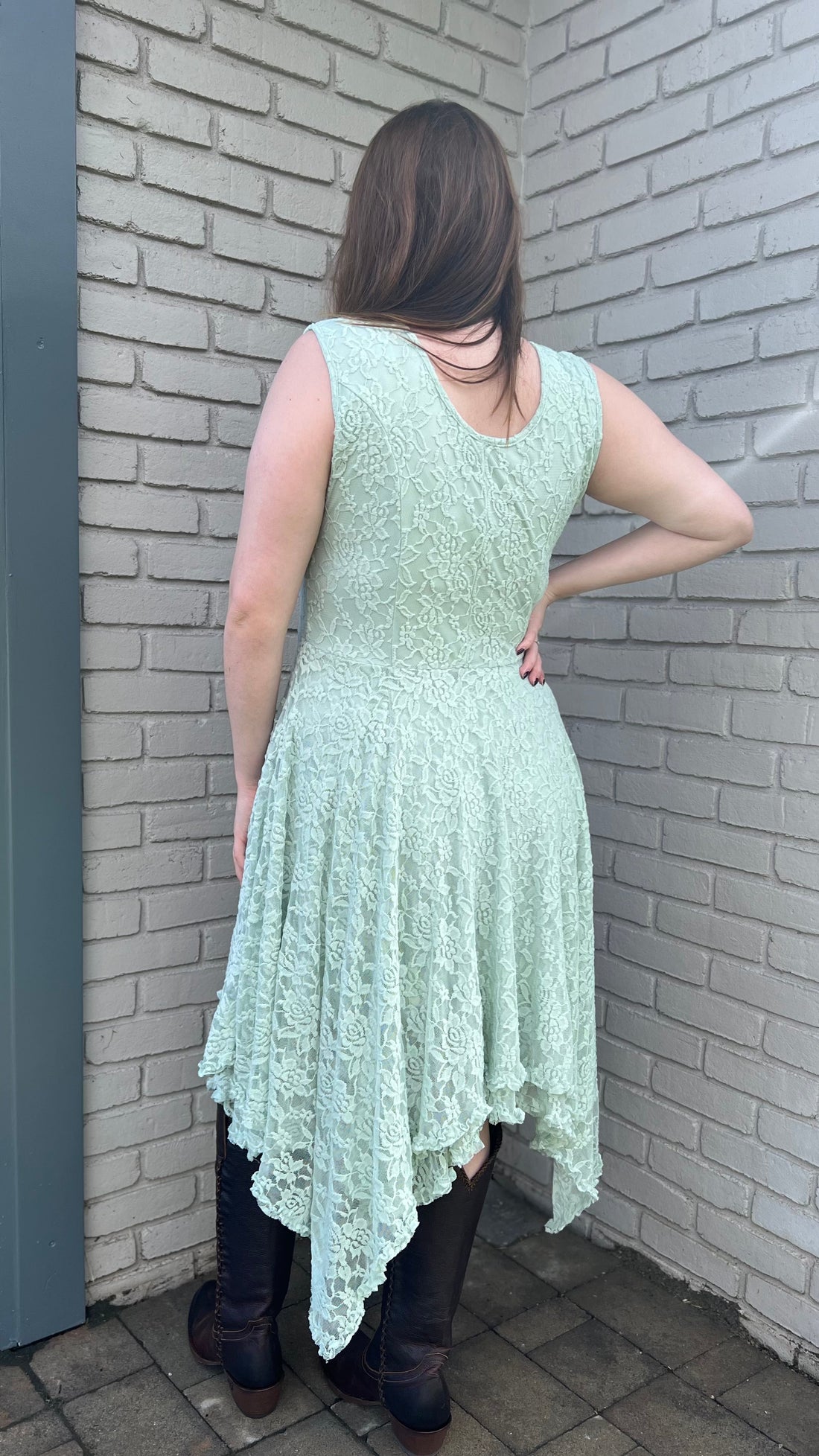 All Lace Mint Dress