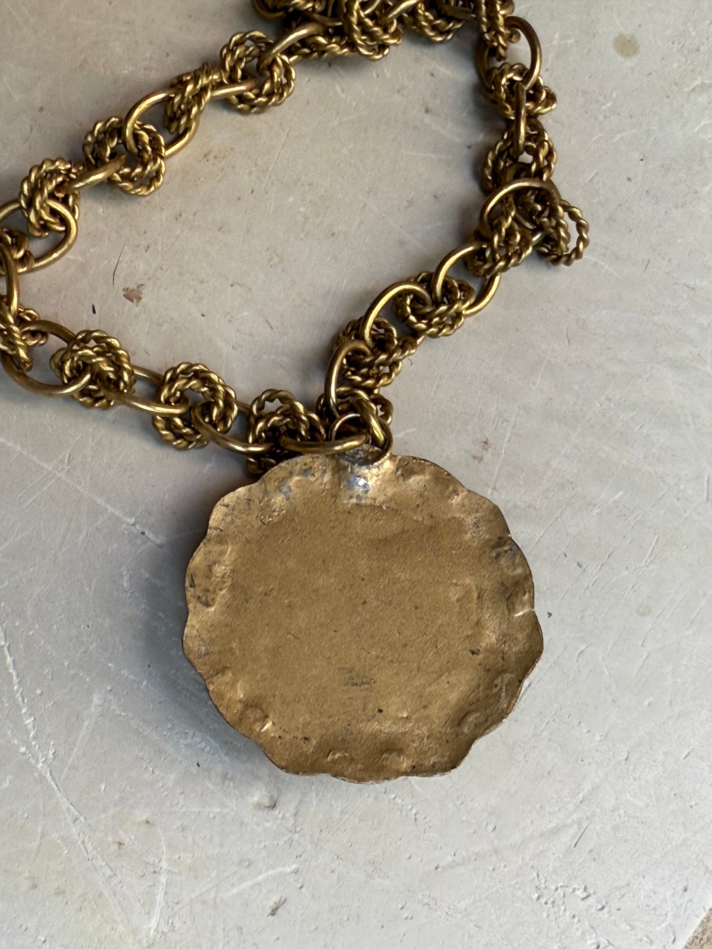 EKD Vintage Victorian Button Necklace
