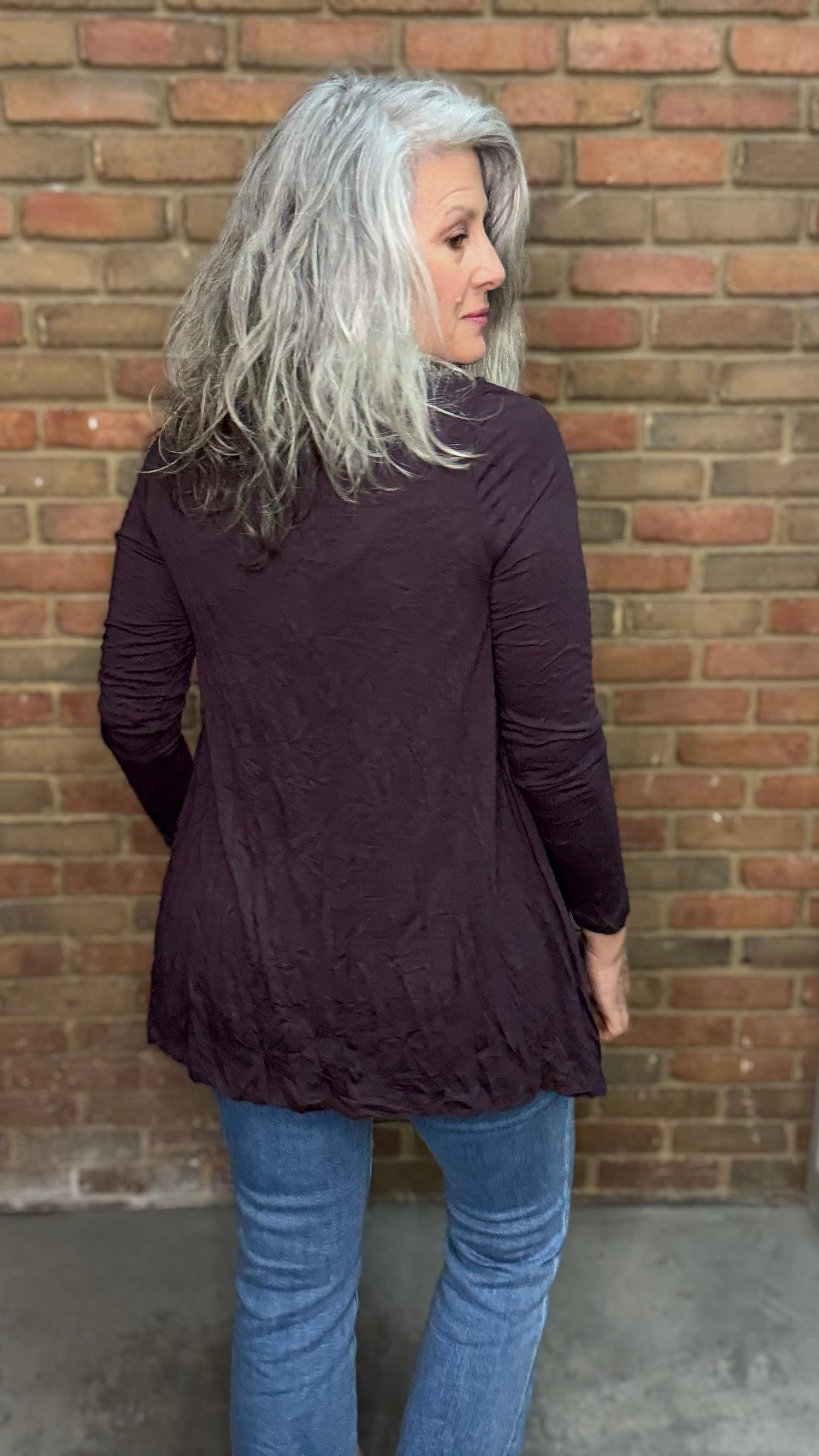 Mackenzie Crinkle Top  Maple