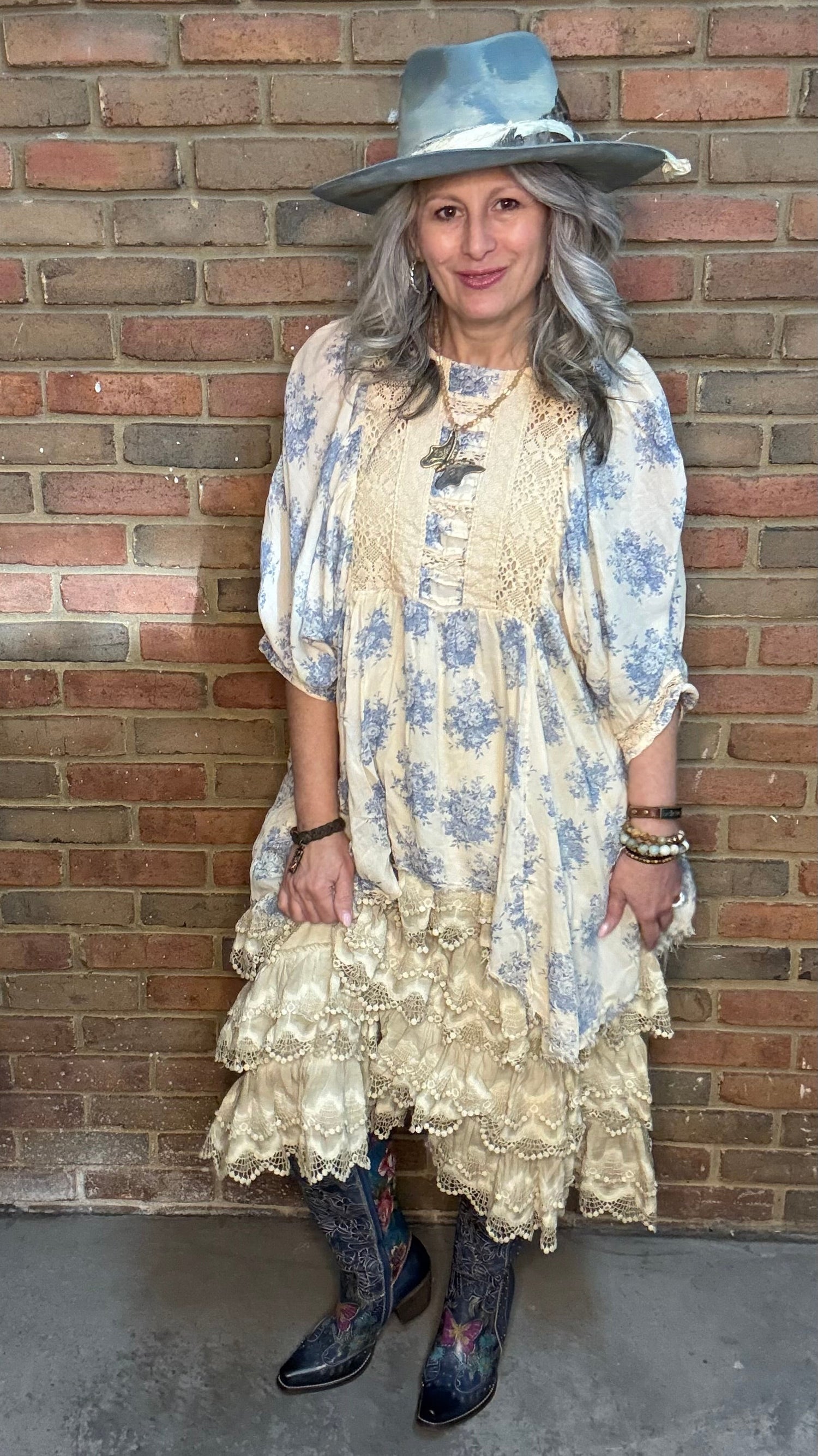 Vintage Slip Dress Tea Stain