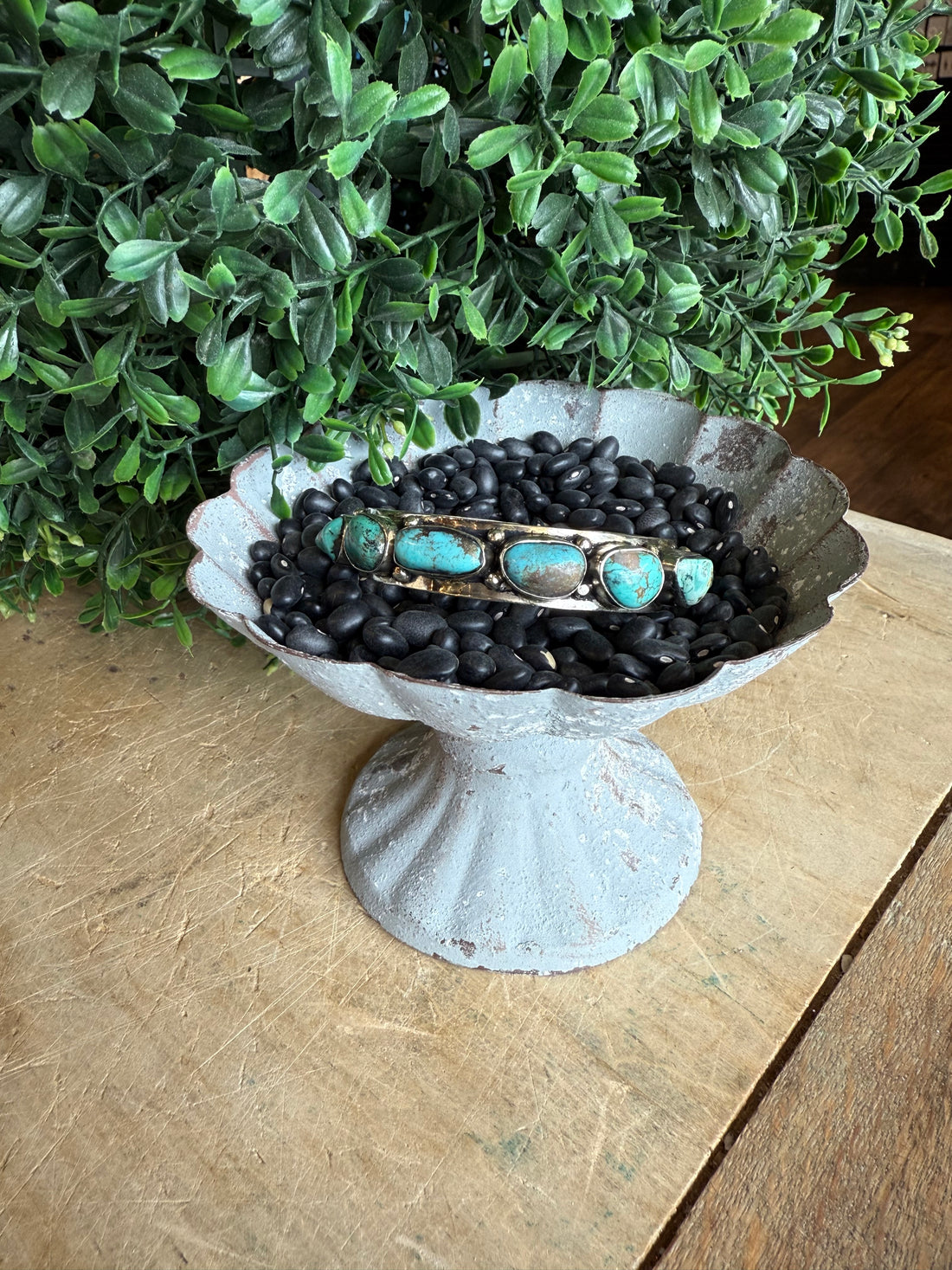 Turquoise Silver Cuff
