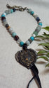 Rustic Bling Heart Necklace - Vintage Vault Boutique