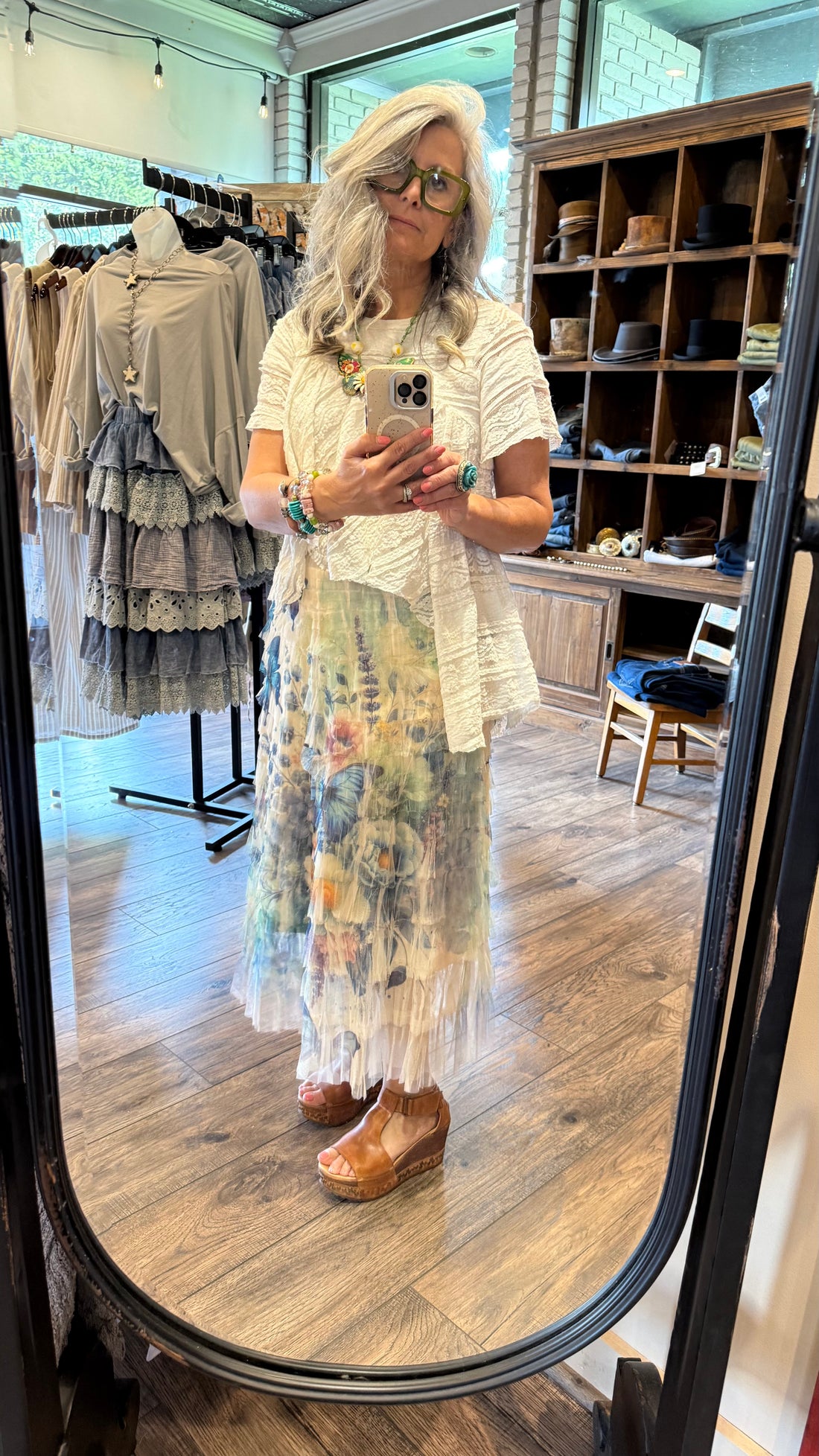 Royal Butterfly Garden Tulle Skirt