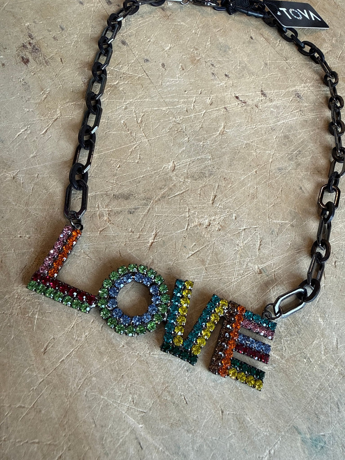 LA LA LOVE Necklace in Multi - Color - Vintage Vault Boutique