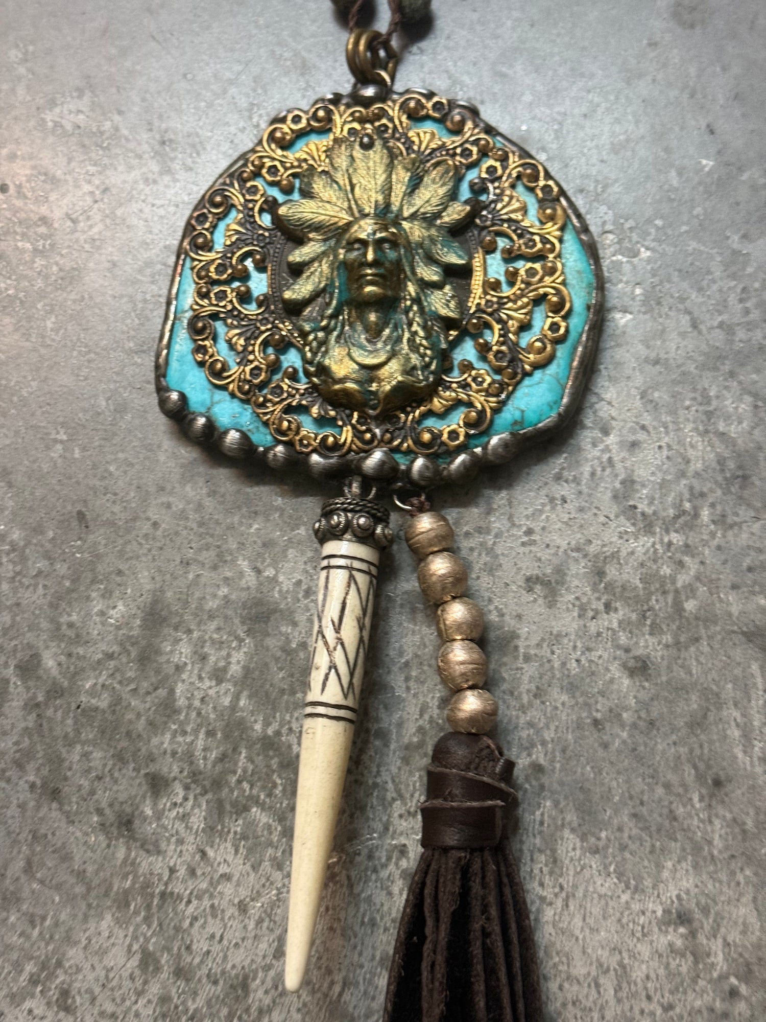 Native American Tassel Necklace