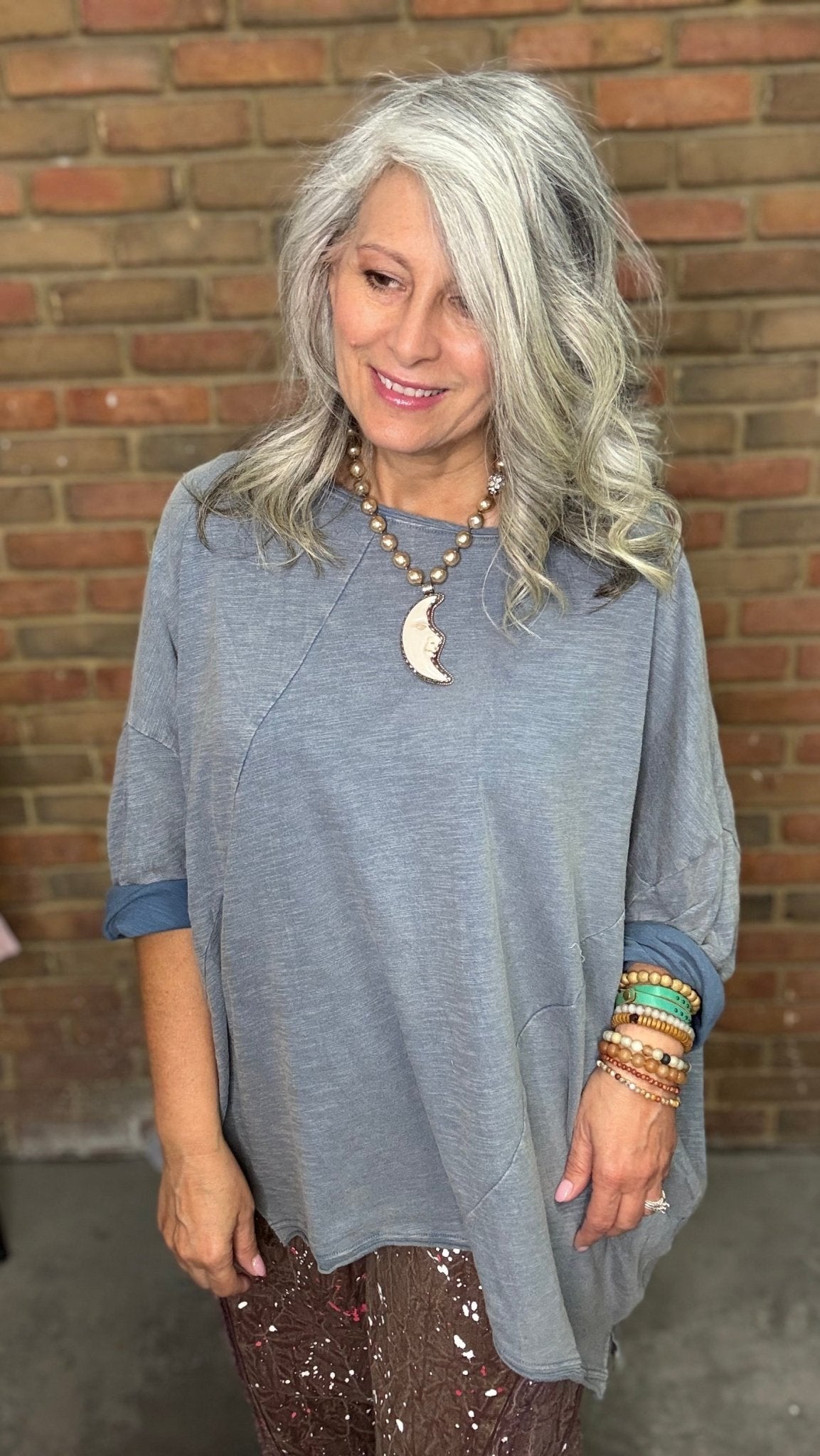Vintage Blue Denim Be Free Top - Vintage Vault Boutique