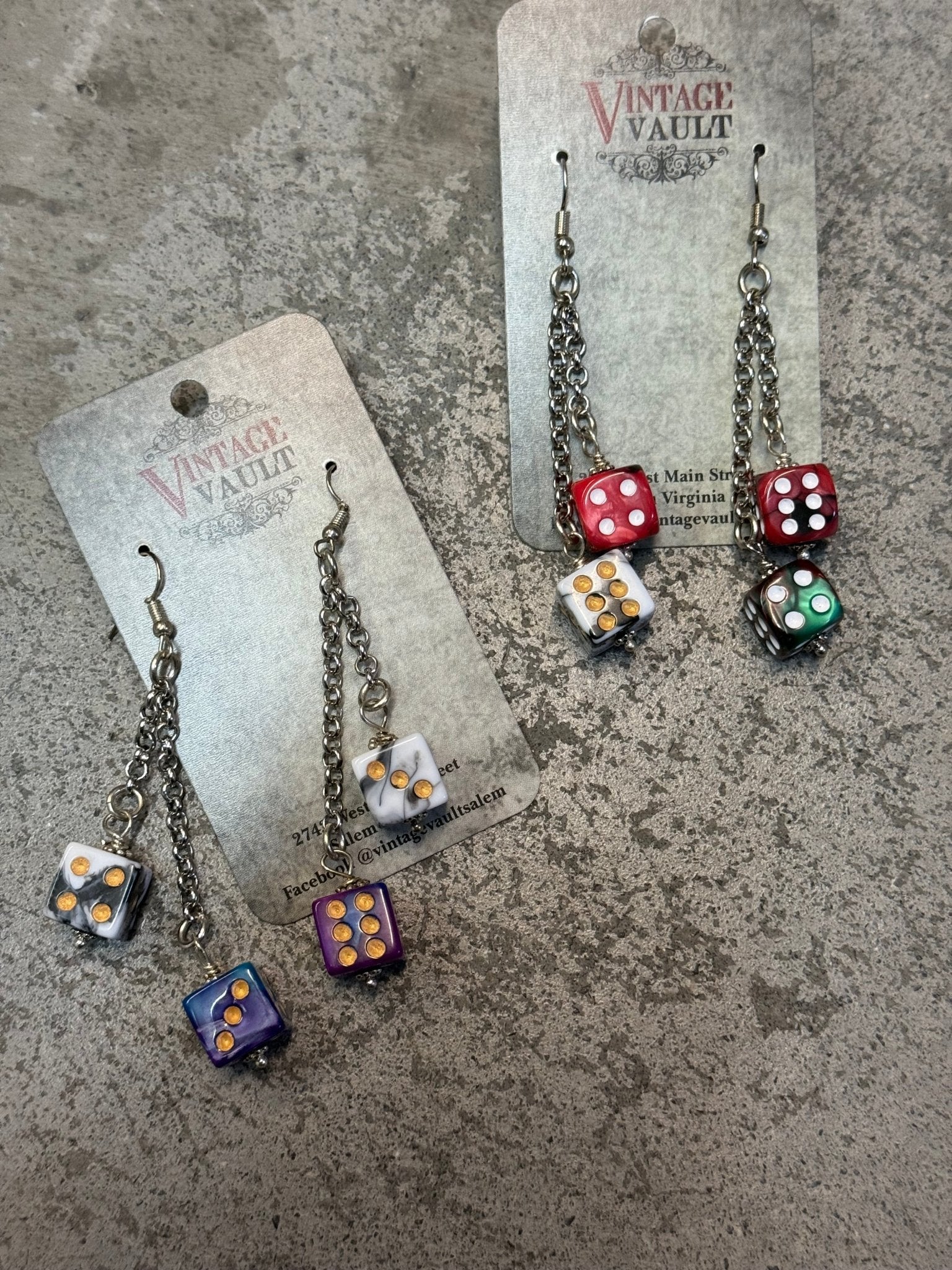 Roll the Dice Earring - Vintage Vault Boutique