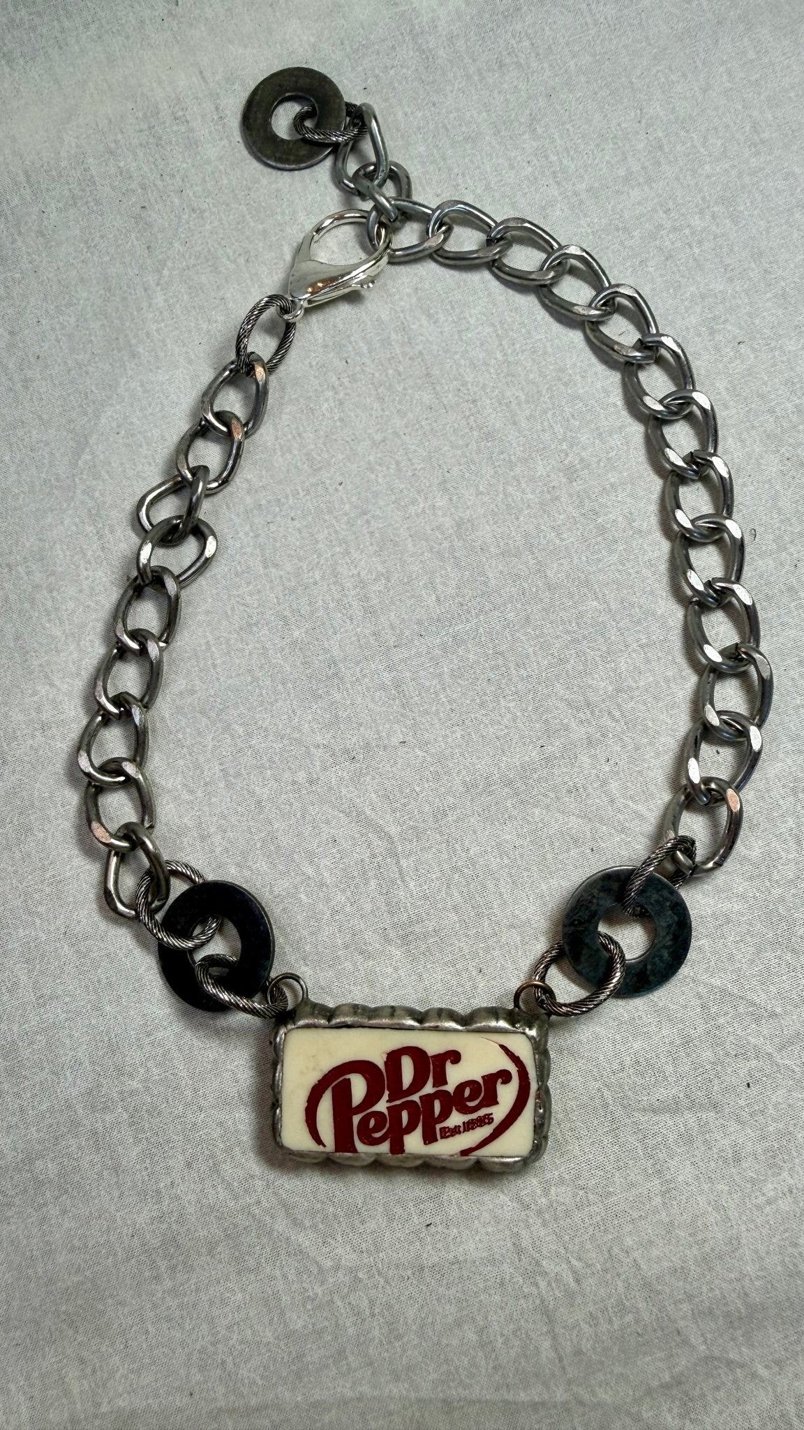 Dr Pepper Domino Necklace - Vintage Vault Boutique