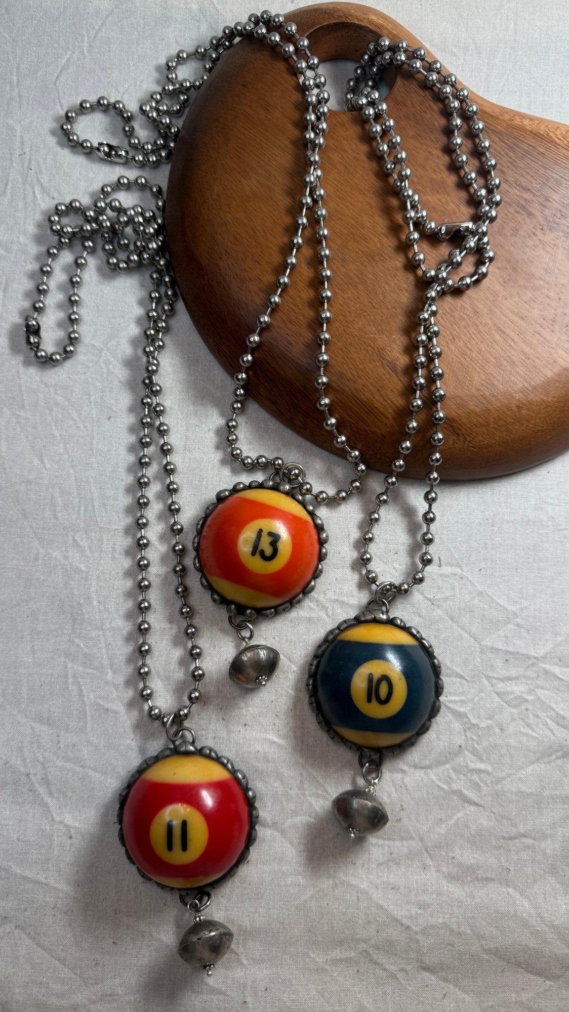 Vintage Pool Ball Necklace - Vintage Vault Boutique