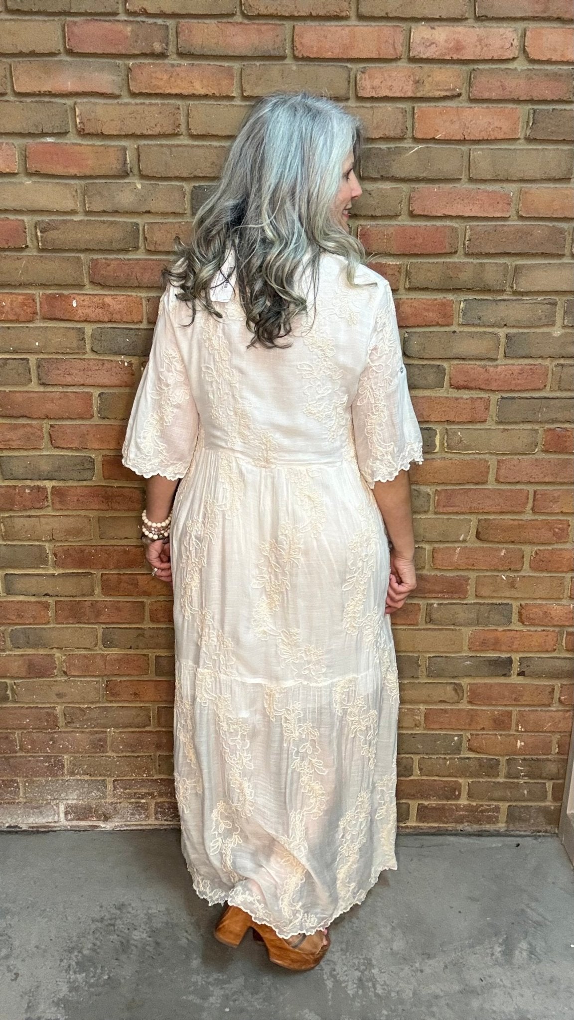 Embroidered Shirt Dress - Vintage Vault Boutique