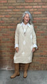 Ivory Diamond Applique Dress - Vintage Vault Boutique