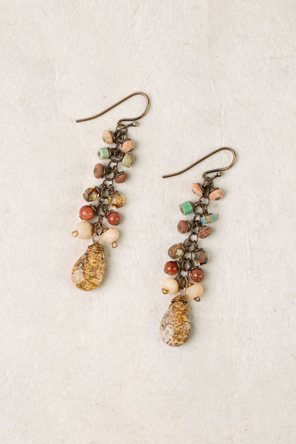 Enlighten Czech Glass Cluster Earrings 020E