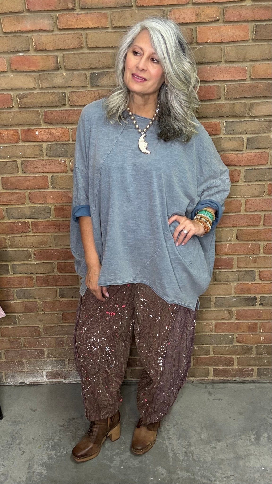 Vintage Blue Denim Be Free Top - Vintage Vault Boutique