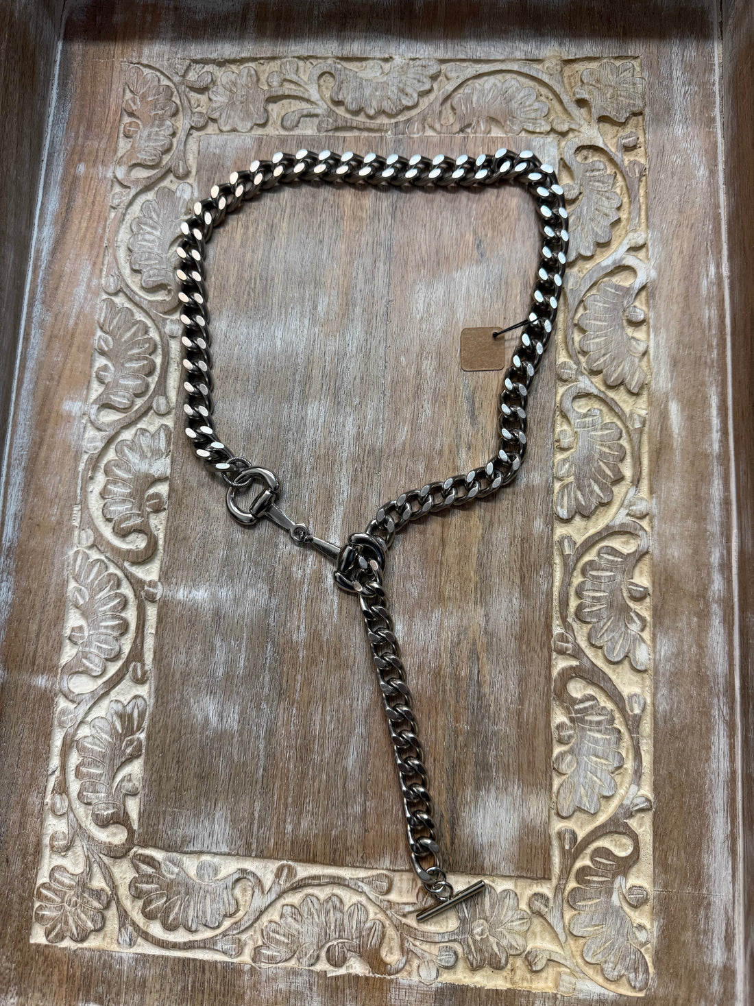 Silver Horse Bit Necklace