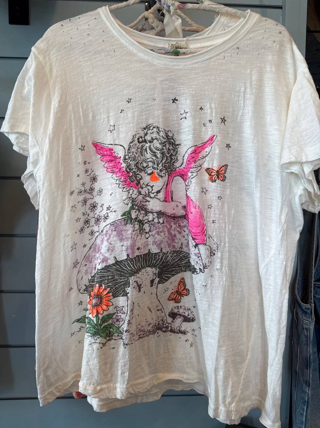 Fairy - Worn and Weathered Tee - Vintage Vault Boutique