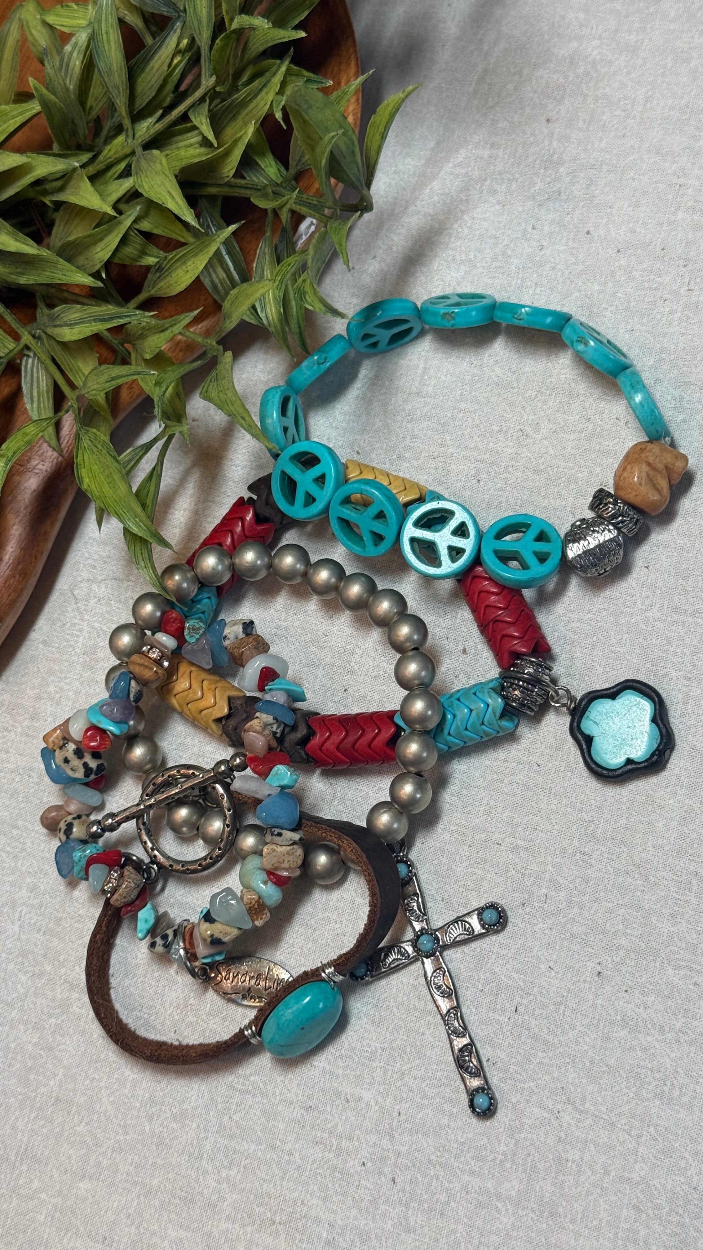 Peace, Love and Boho Bracelet