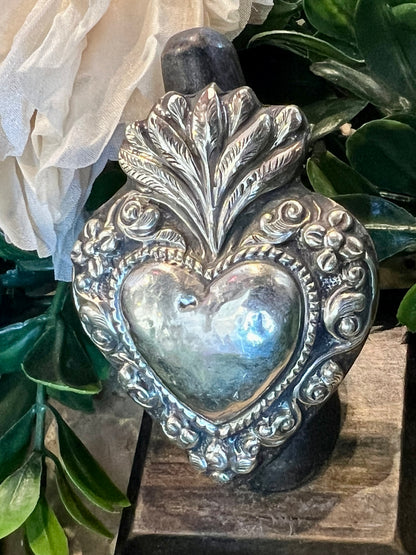 Silver Heart Ring