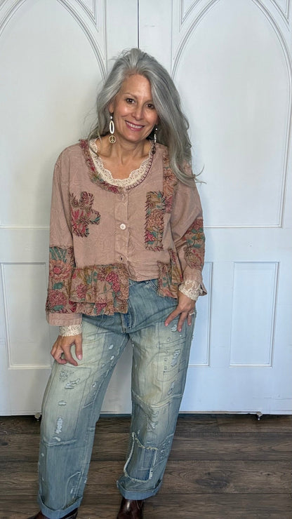Soft Dune Top - Vintage Vault Boutique