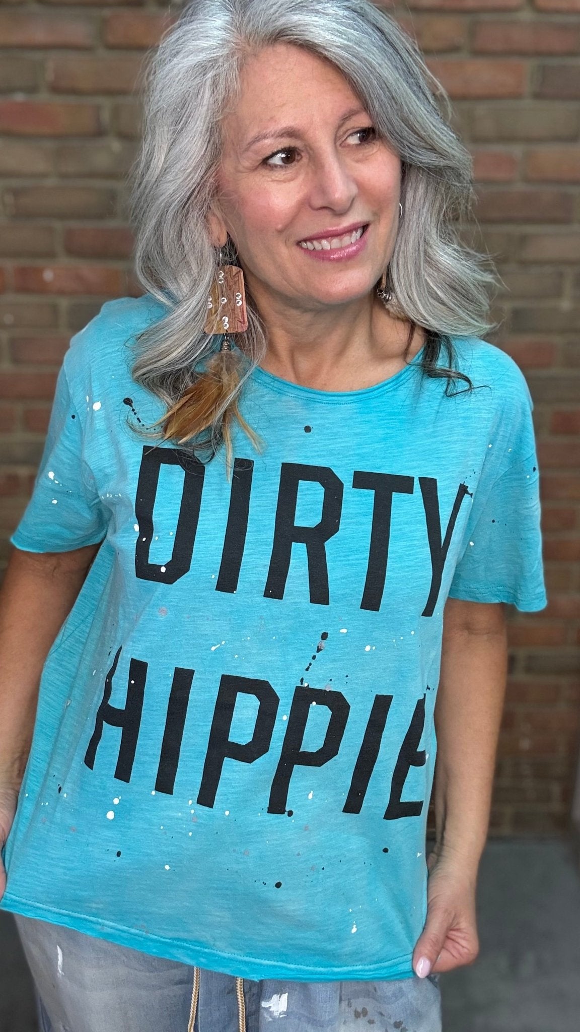 Vintage Hippie Tee-Island Berry - Vintage Vault Boutique