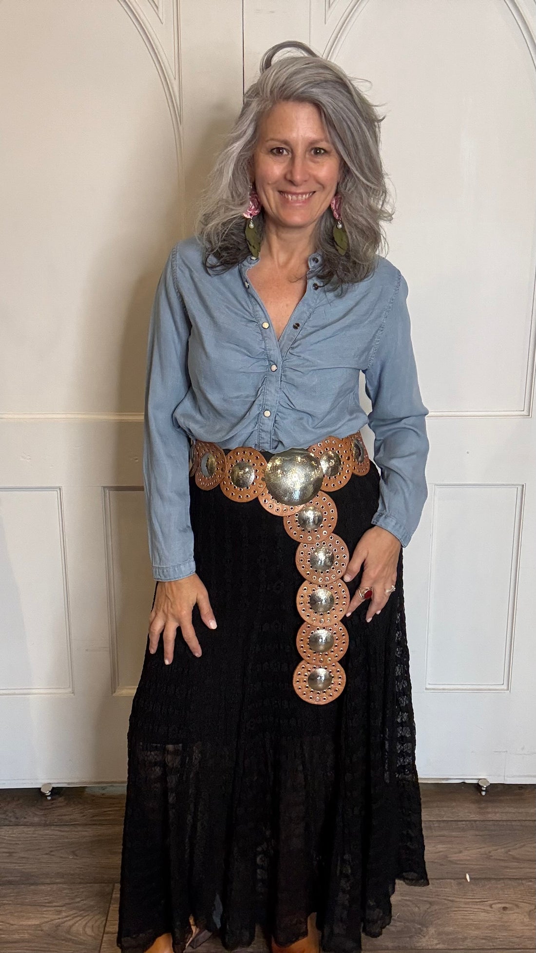 Tencel Denim Ruched Shirt