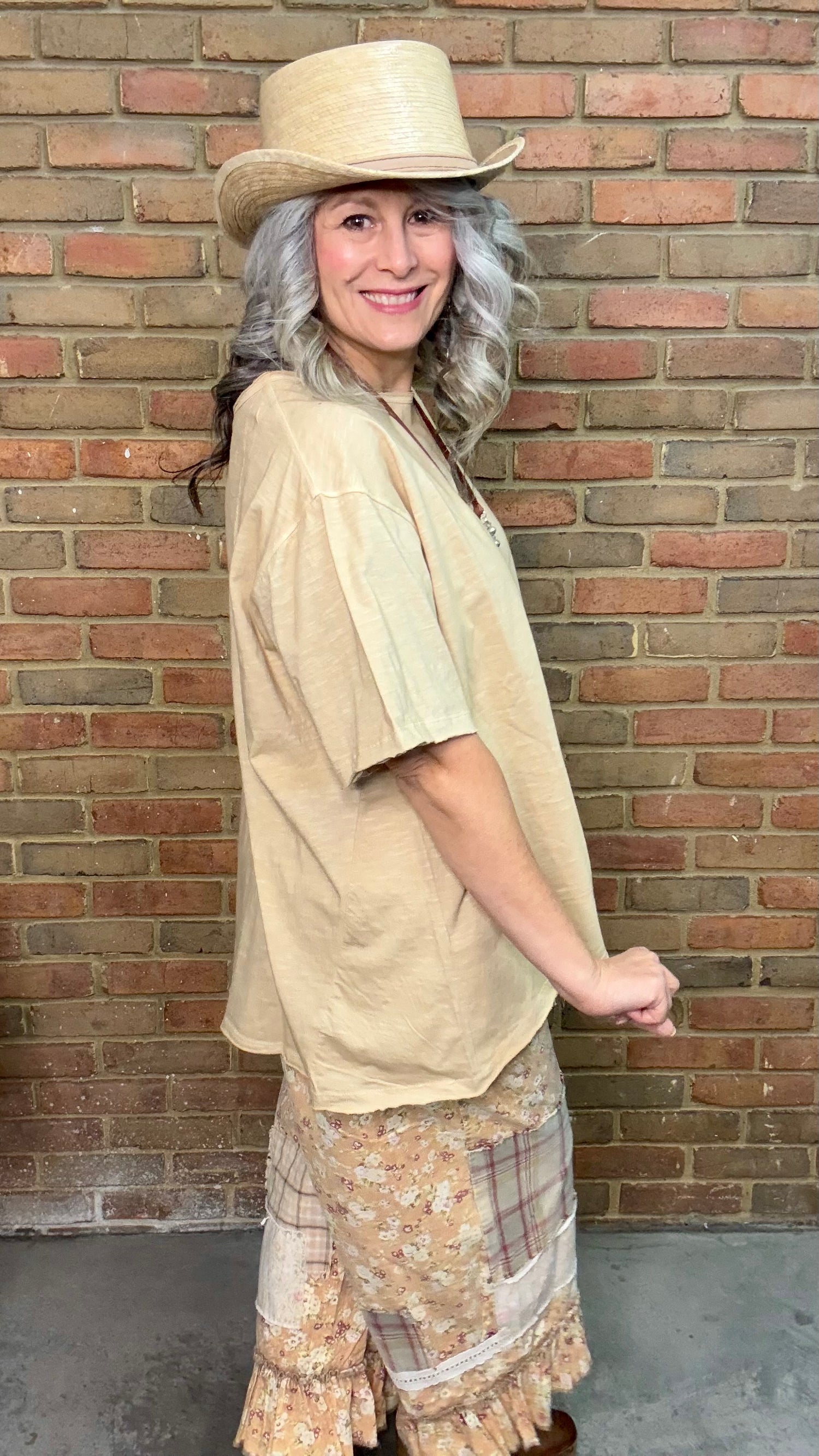 Solid Distressed T-Shirt