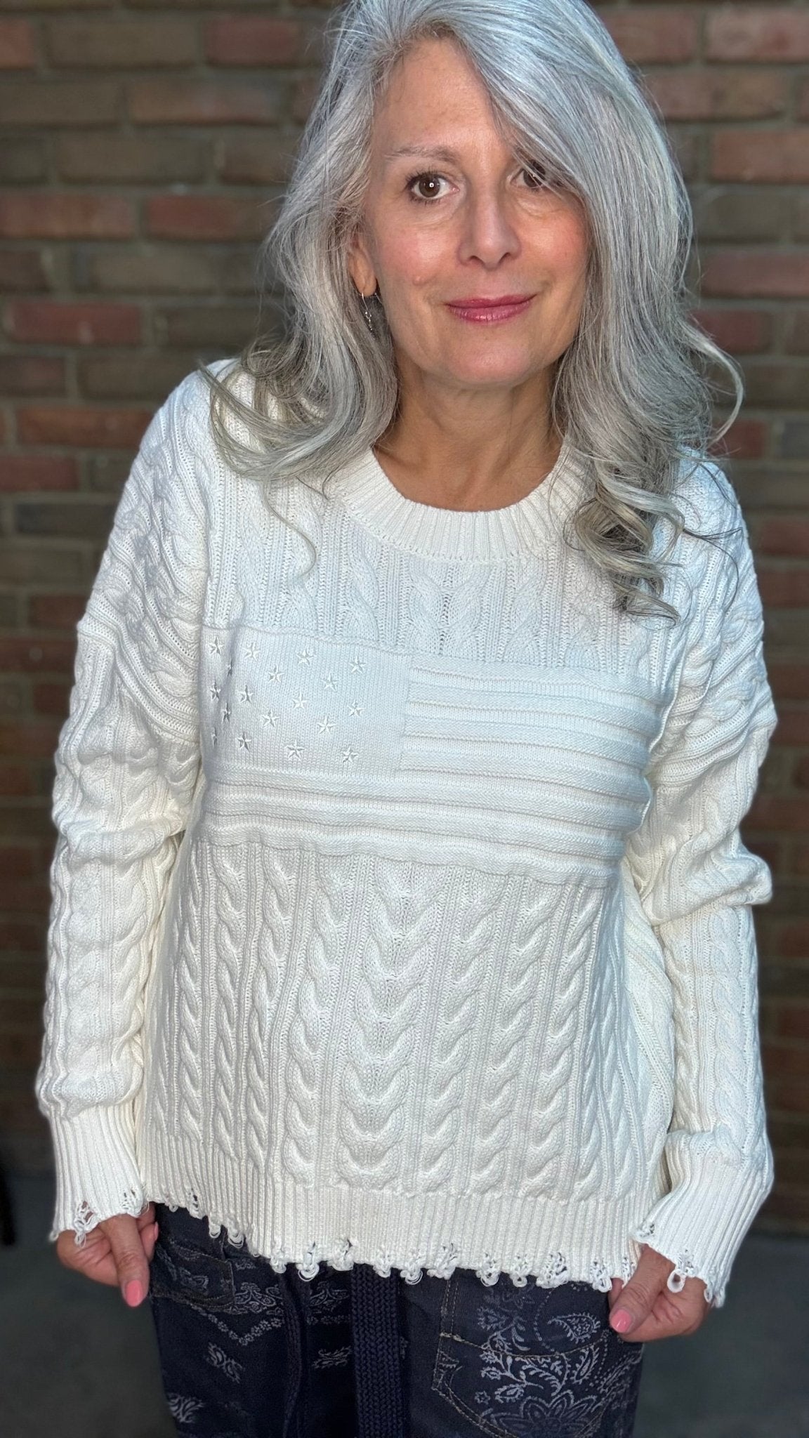 RANIA Cable Knit Sweater - Vintage Vault Boutique