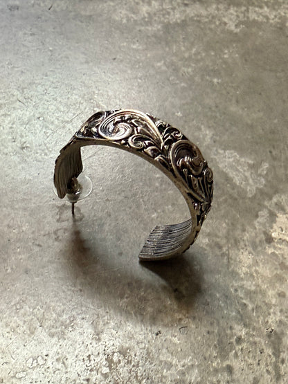 Hoop Embossed Earring
