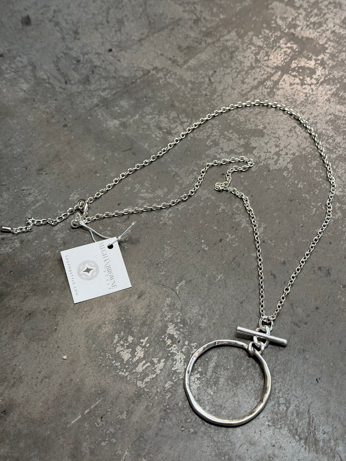 Silver Circle Necklace