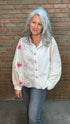 Balloon Sleeve Patchwork Shirt - Vintage Vault Boutique