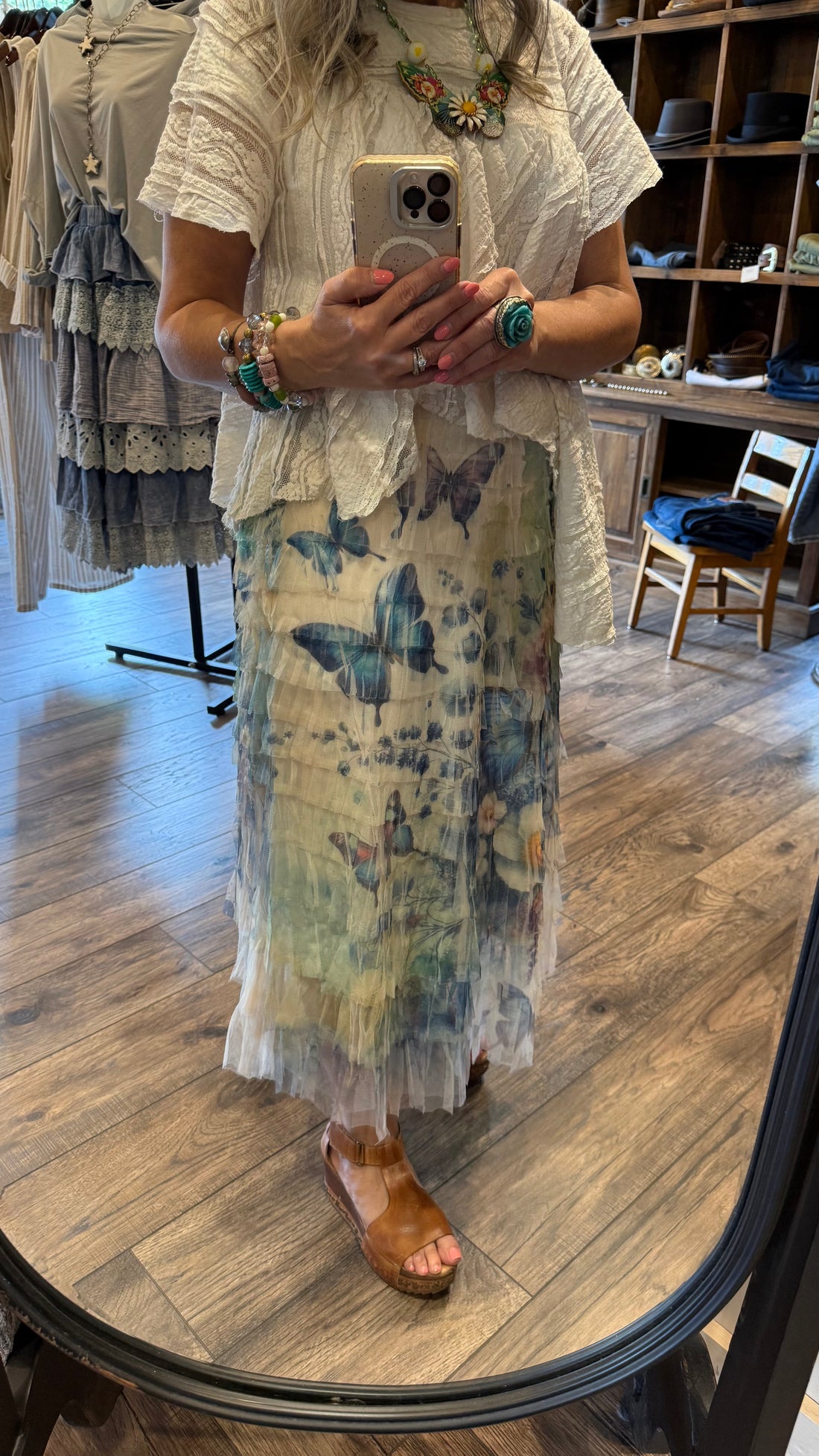 Royal Butterfly Garden Tulle Skirt